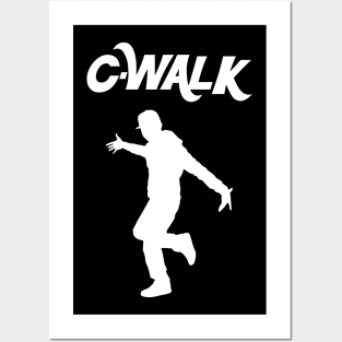 70s Hiphop Dancer Doing Crip Walk Dance C Walking Street Dancing Steps Posters and Art